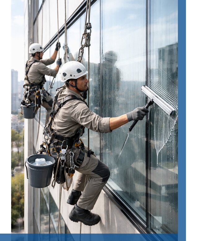 Мойка окон альпинистами в Кимовске от 4639 р. | ВЫСОТНИК-Кмв