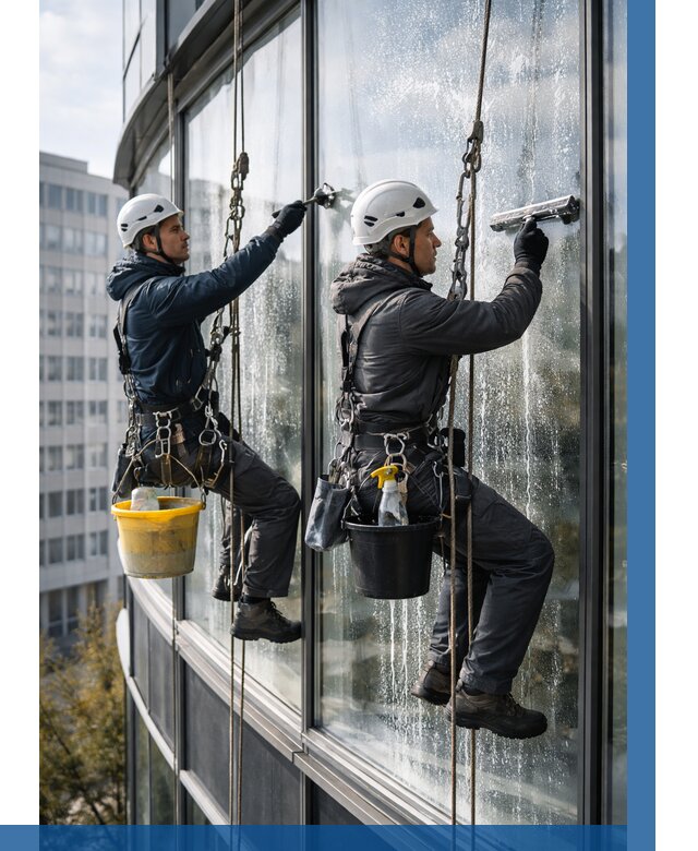 Мойка панорамных окон в Кимовске от 361 р. заказать у ВЫСОТНИК-Кмв