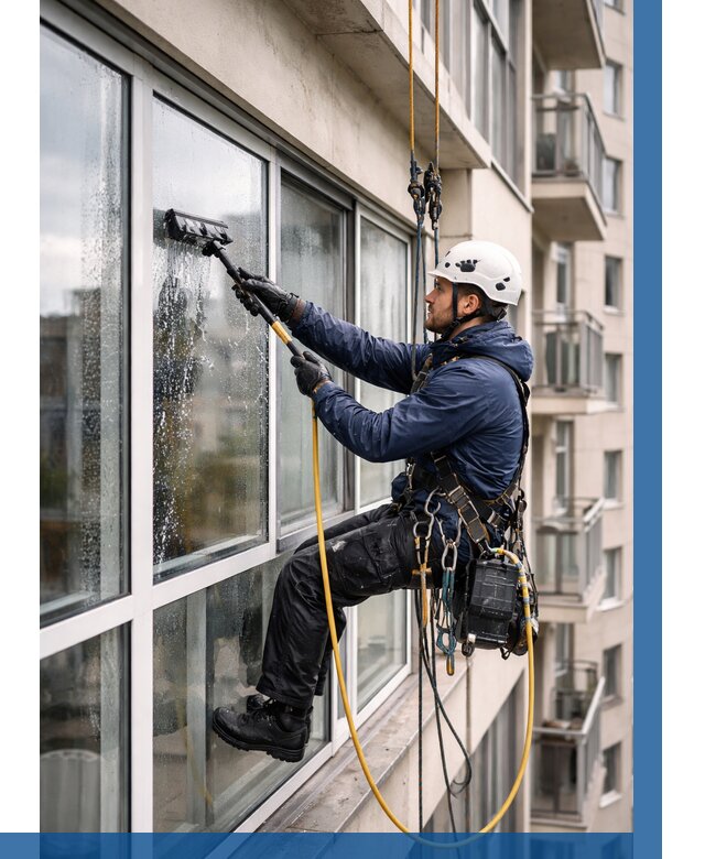 Мойка балконного остекления в Кимовске от 3608 р. | ВЫСОТНИК-Кмв