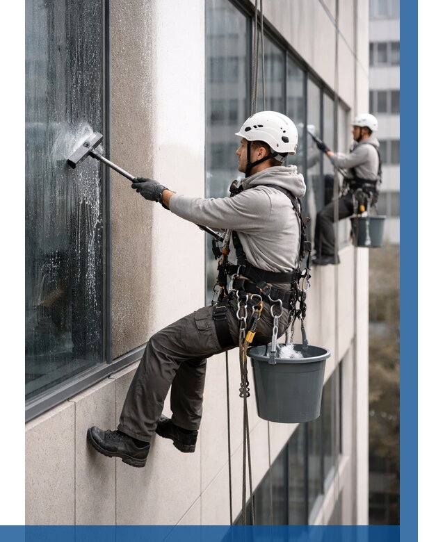 Мойка фасадов зданий в Кимовске под ключ от 361 р. | ВЫСОТНИК-Кмв