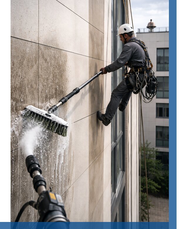 Мойка фасада из керамогранита в Кимовске от 309 р. | ВЫСОТНИК-Кмв