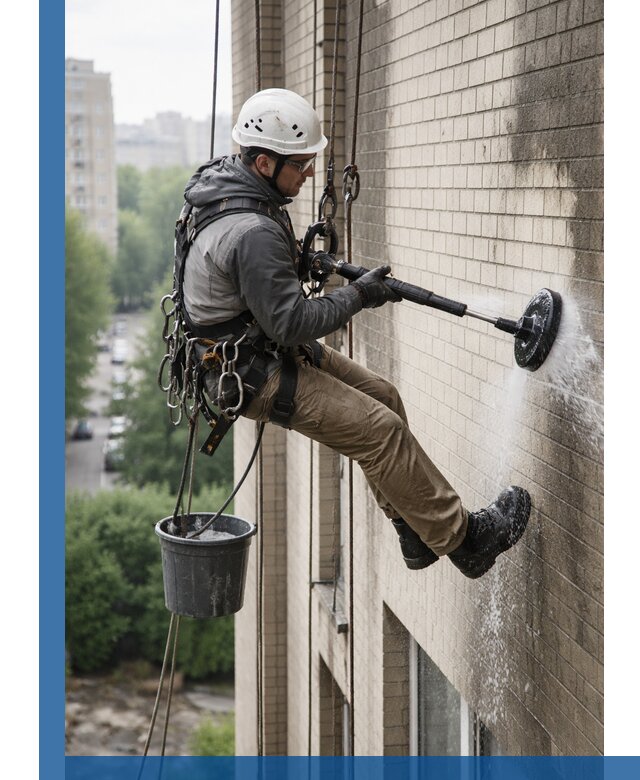 Очистка фасада от копоти в Кимовске профессионально и безопасно