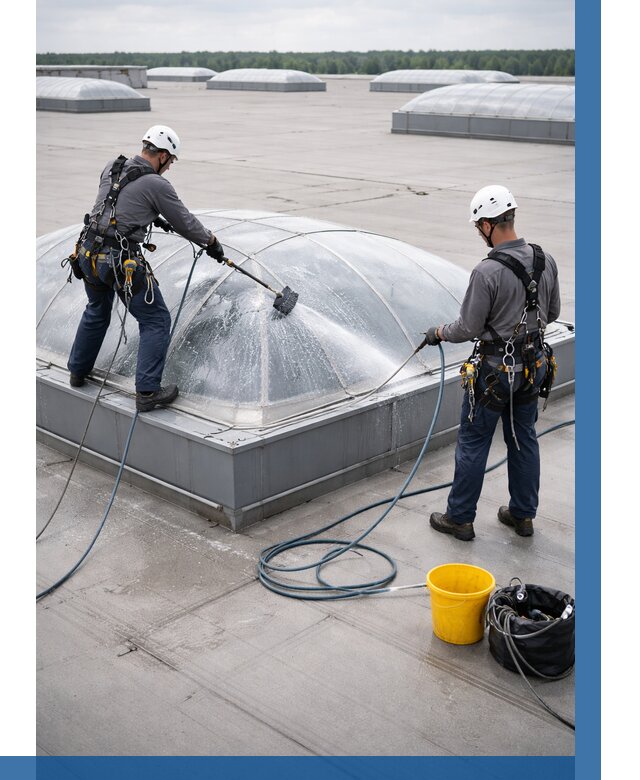 Мойка зенитных фонарей в Кимовске, заказать от 4639 р. | ВЫСОТНИК-Кмв