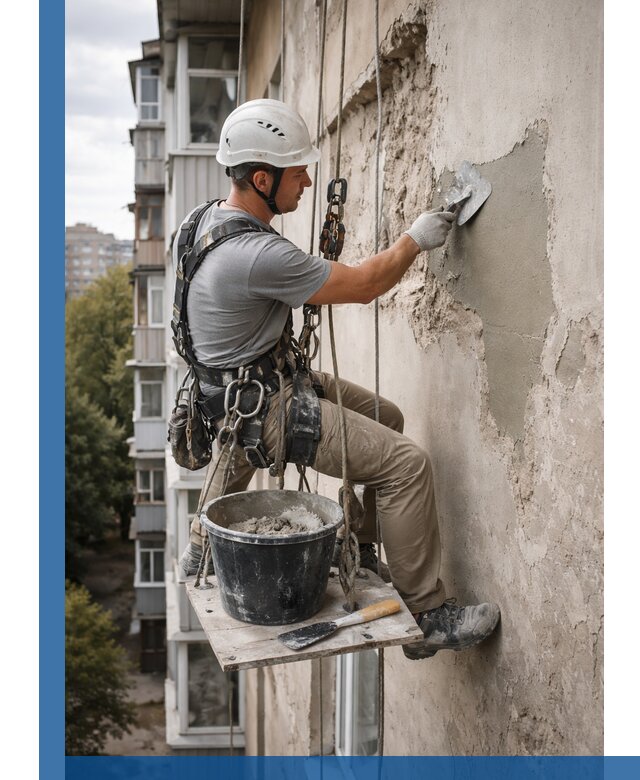 Восстановление фасадной штукатурки в Кимовске с гарантией качества
