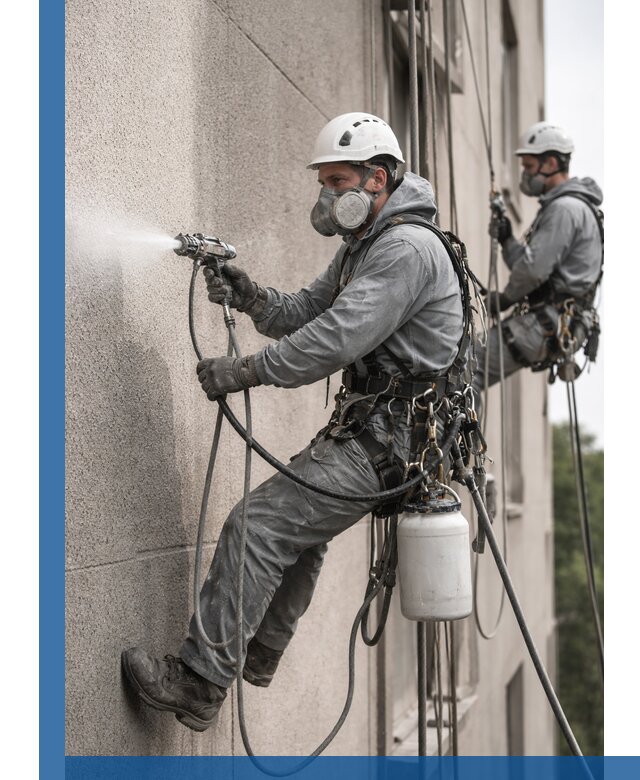 Безвоздушная покраска фасадов зданий в Кимовске профессионально