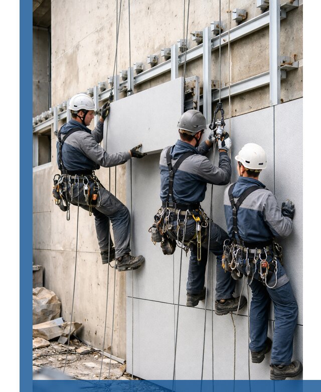 Монтаж вентилируемого фасада в Кимовске под ключ с гарантией качества