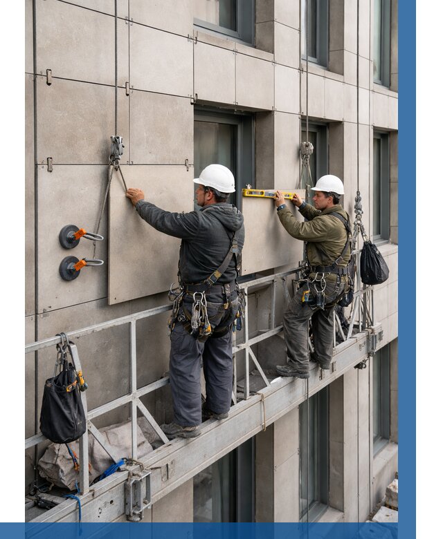 Монтаж керамогранита на фасад в Кимовске от 2577 р. | ВЫСОТНИК-Кмв