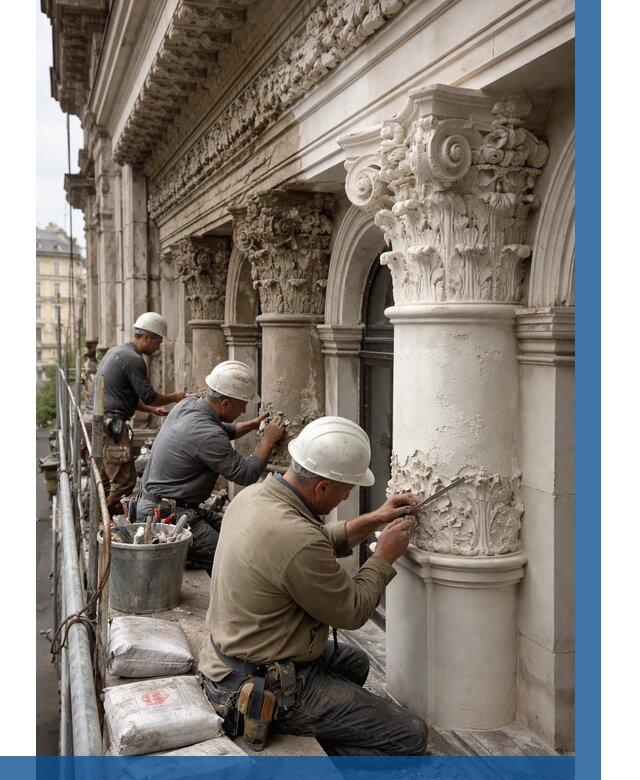 Реставрация фасадной лепнины в Кимовске от 2577 р. | ВЫСОТНИК-Кмв