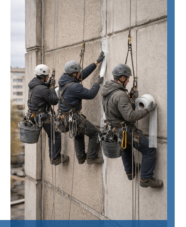 Ремонт межпанельных швов в Кимовске от 773 р. | ВЫСОТНИК-Кмв