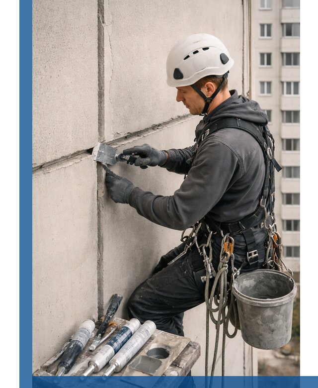 Ремонт межпанельных швов в Кимовске герметизация и восстановление
