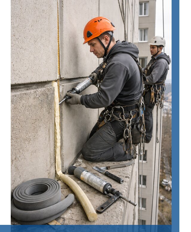 Теплый шов межпанельные швы в Кимовске от 722 р. | ВЫСОТНИК-Кмв