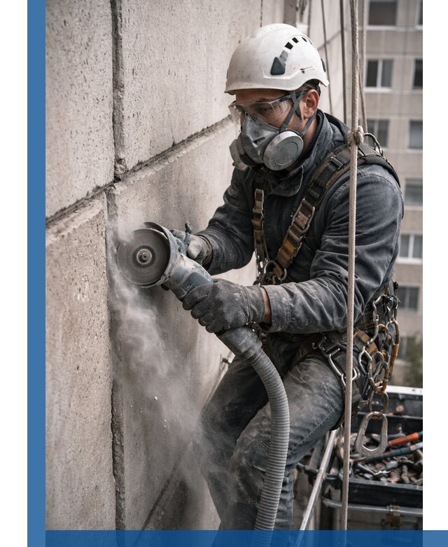 Штробление межпанельных швов в Кимовске качественно и быстро