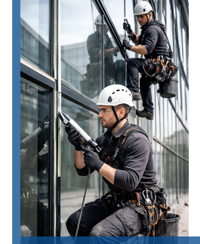 Герметизация витражных швов в Кимовске для зданий и фасадов