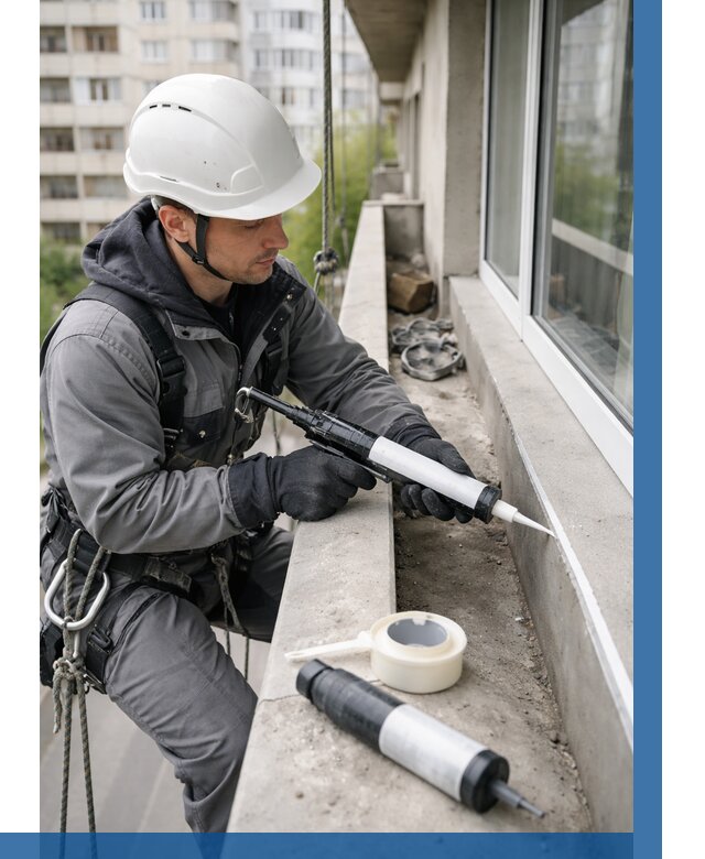 Герметизация швов лоджии в Кимовске от 4639 р. | ВЫСОТНИК-Кмв