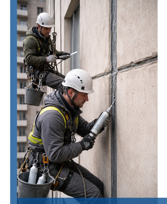 Герметизация деформационных швов фасада в Кимовске качественно