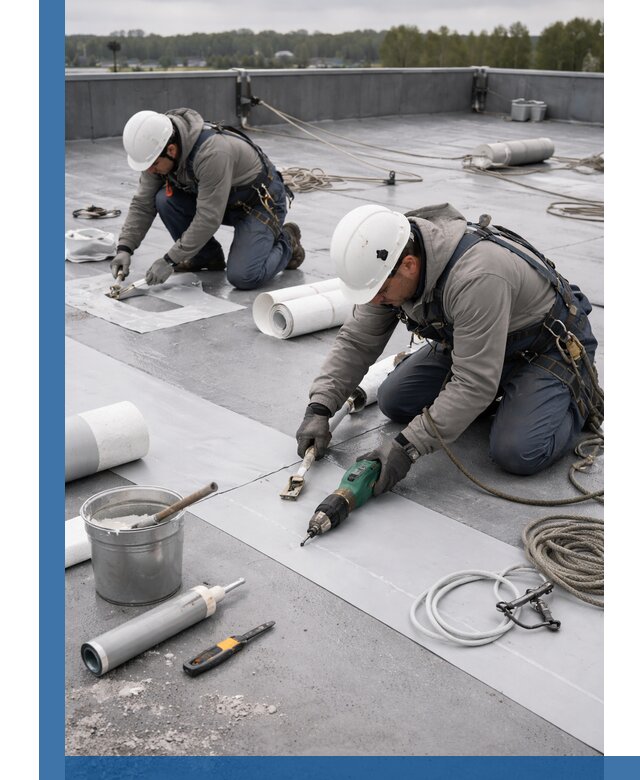 Ремонт мембранной кровли в Кимовске качественно и с гарантией