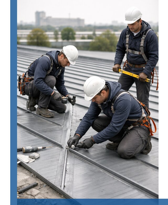 Ремонт фальцевой кровли в Кимовске срочно и качественно