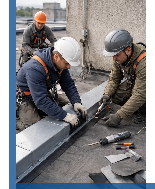 Ремонт кровельных примыканий в Кимовске профессионально