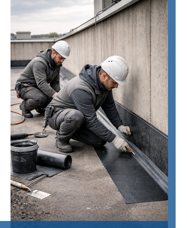 Гидроизоляция примыканий на кровле в Кимовске от 928 р. | ВЫСОТНИК-Кмв