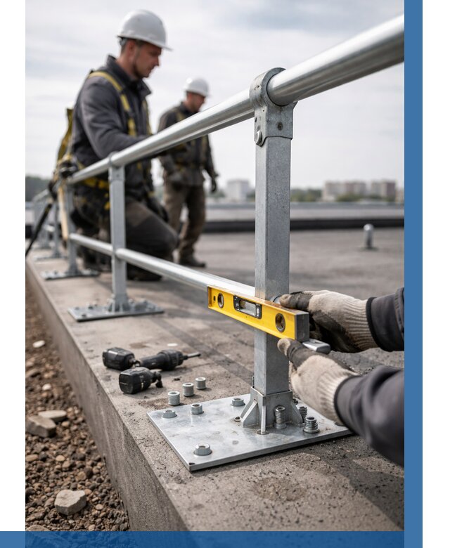 Монтаж кровельного ограждения в Кимовске от 1237 р. | ВЫСОТНИК-Кмв