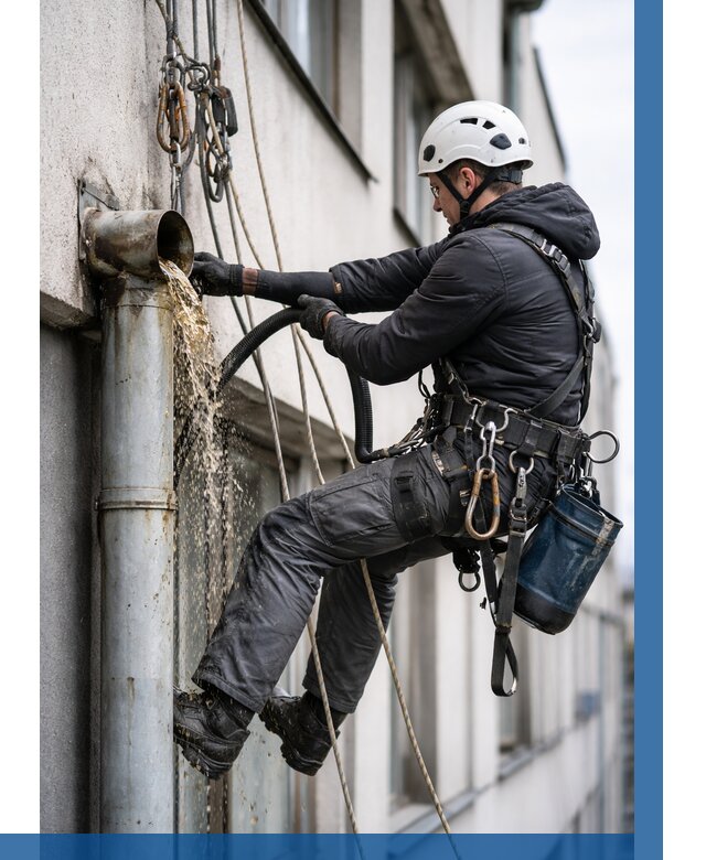 Прочистка водосточных труб в Кимовске от 3608 р. | ВЫСОТНИК-Кмв