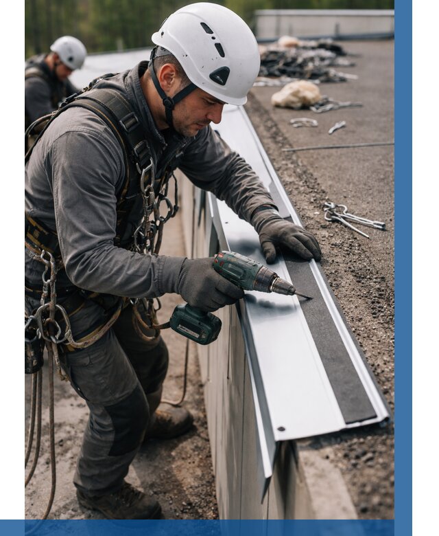 Монтаж капельника на кровле в Кимовске от 309 р. | ВЫСОТНИК-Кмв