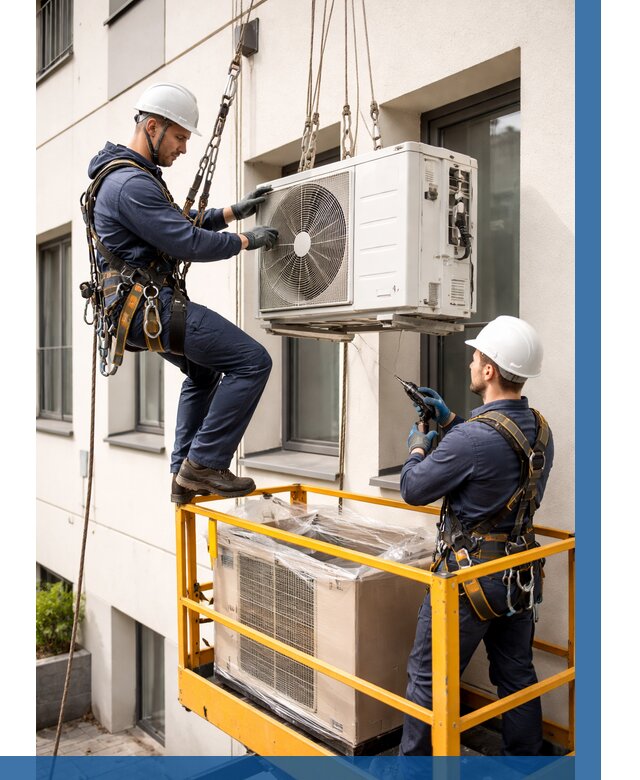 Демонтаж внешнего блока кондиционера в Кимовске от 3608 р. | ВЫСОТНИК-Кмв