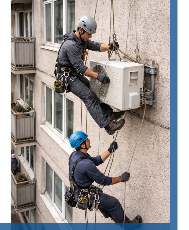 Перенос внешнего блока кондиционера в Кимовске от 9277 р.| ВЫСОТНИК-Кмв