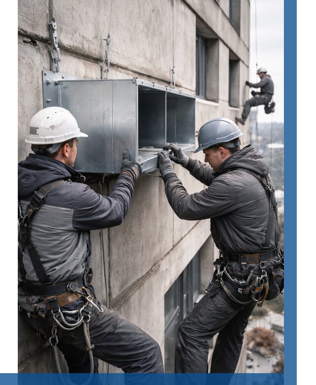 Монтаж вентиляционных коробов в Кимовске от 3092 р. | ВЫСОТНИК-Кмв