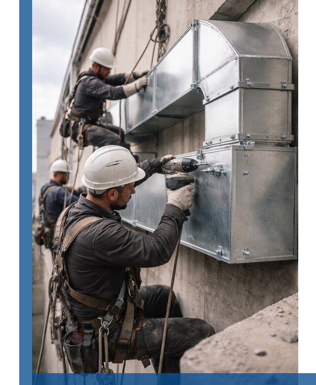 Профессиональный монтаж вентиляционных коробов в Кимовске под ключ