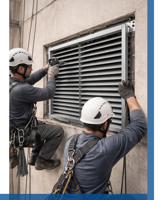 Монтаж вентиляционных решеток в Кимовске от 4639 р. | ВЫСОТНИК-Кмв