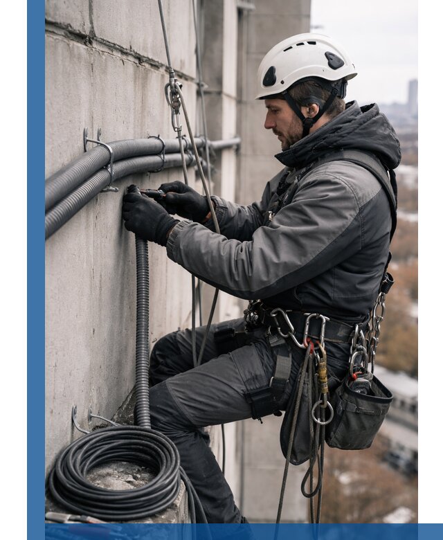 Профессиональный монтаж гофры для кабеля в Кимовске с гарантией