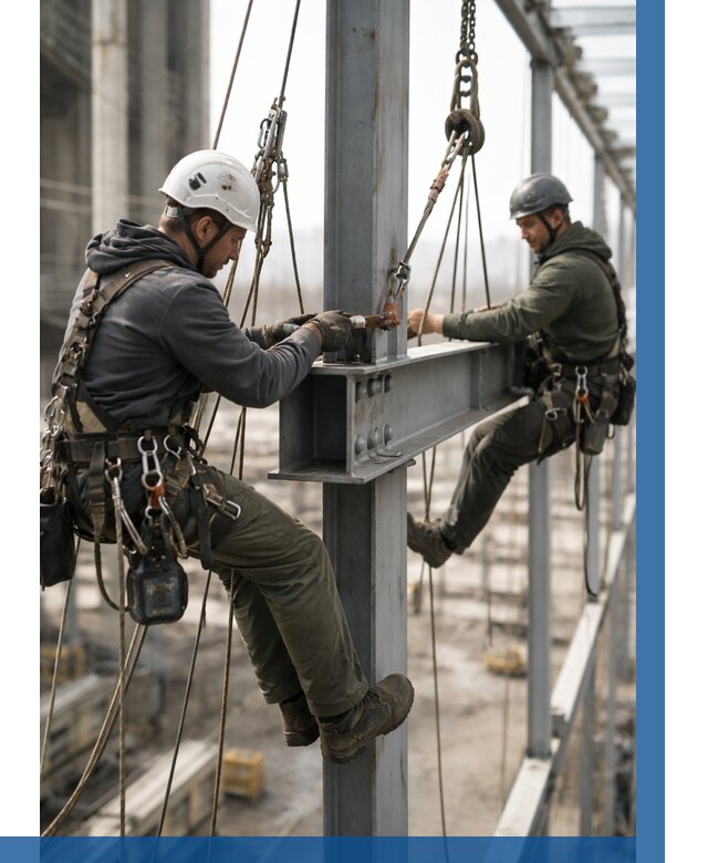 Монтаж металлоконструкций на высоте в Кимовске от 3608 р. | ВЫСОТНИК-Кмв