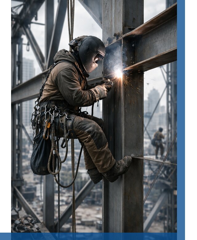 Высотные сварочные работы в Кимовске от 3608 р. | ВЫСОТНИК-Кмв