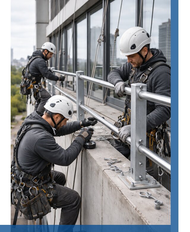 Монтаж ограждений на высоте в Кимовске, от 1237 р. | ВЫСОТНИК-Кмв