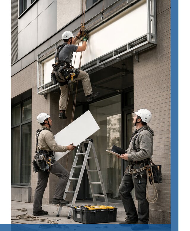 Монтаж светового короба в Кимовске от 6700 р. | ВЫСОТНИК-Кмв