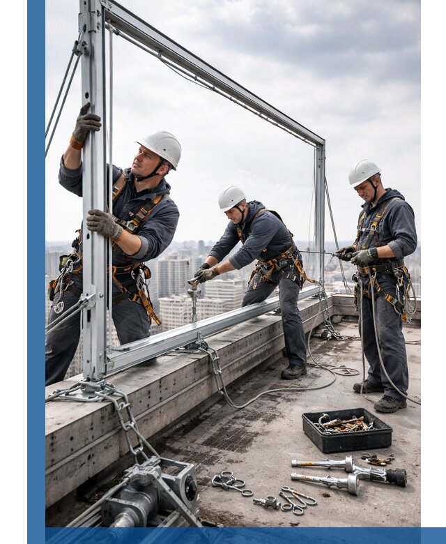 Монтаж крышных рекламных конструкций под ключ в Кимовске