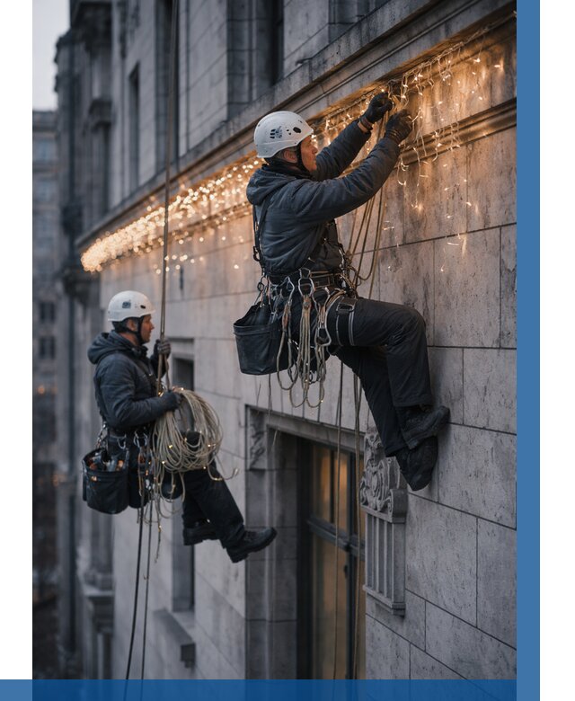 Монтаж новогодней иллюминации в Кимовске от 8762 р. | ВЫСОТНИК-Кмв