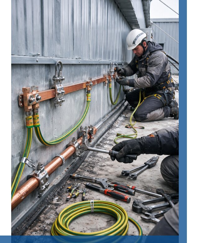 Монтаж заземления здания в Кимовске от 25770 р. | ВЫСОТНИК-Кмв