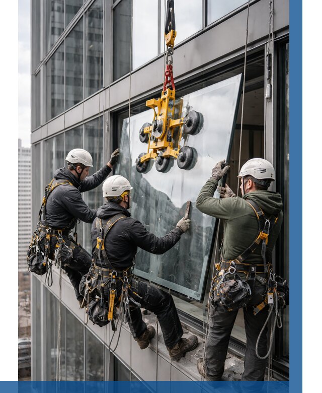 Фасадное остекление зданий под ключ в Кимовске от 10308 р. | ВЫСОТНИК-Кмв