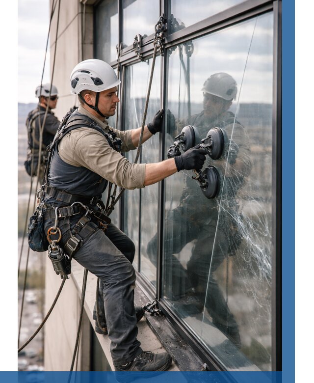 Замена стекла в витраже в Кимовске под ключ от 8762 р. | ВЫСОТНИК-Кмв