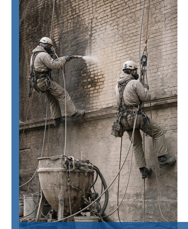 Пескоструйная очистка фасадов в Кимовске профессионально