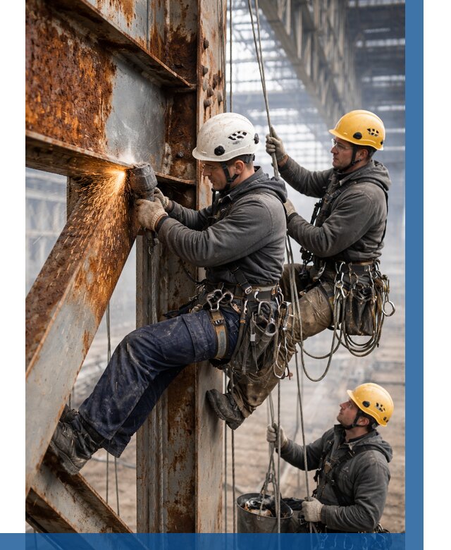 Зачистка металла от ржавчины в Кимовске от 361 р. | ВЫСОТНИК-Кмв