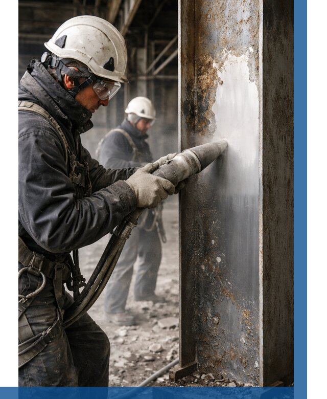 Удаление старой краски с металла в Кимовске от 464 р. | ВЫСОТНИК-Кмв