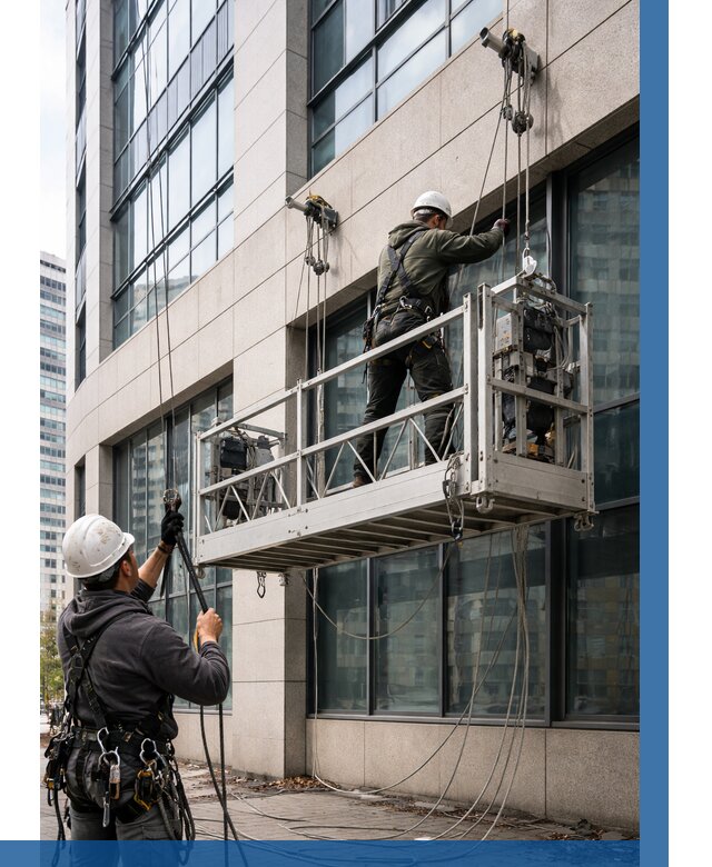 Монтаж и подъем фасадной люльки в Кимовске от 12370 р. | ВЫСОТНИК-Кмв
