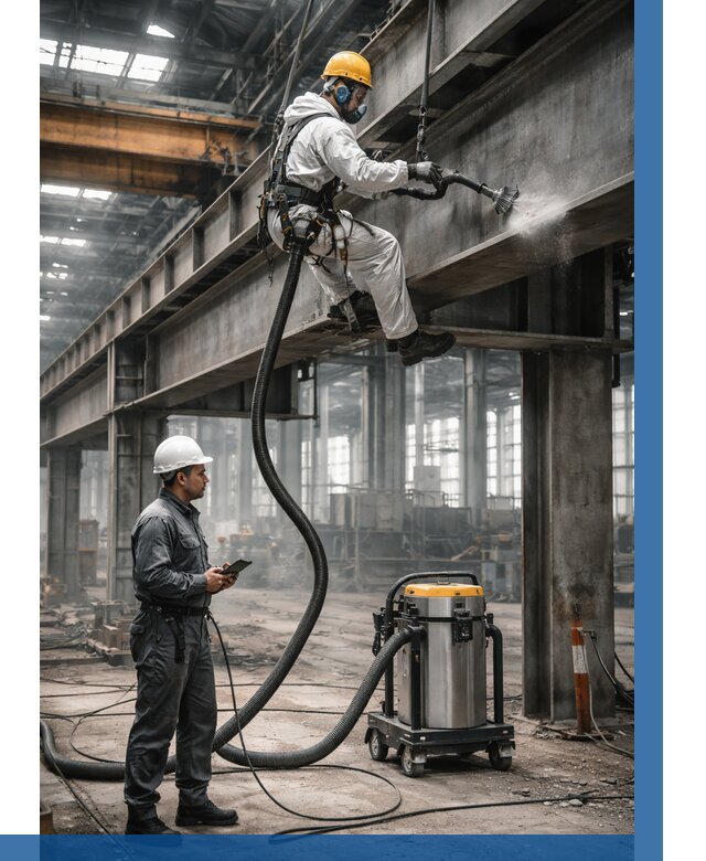 Обеспыливание конструкций в цехе в Кимовске от 4329 р. | ВЫСОТНИК-Кмв