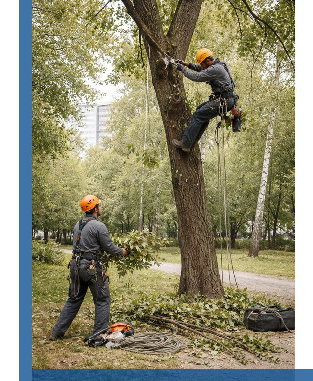 Санитарная обрезка деревьев в Кимовске, профессионально и безопасно