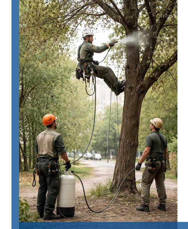 Обработка деревьев от вредителей в Кимовске профессиональная защита