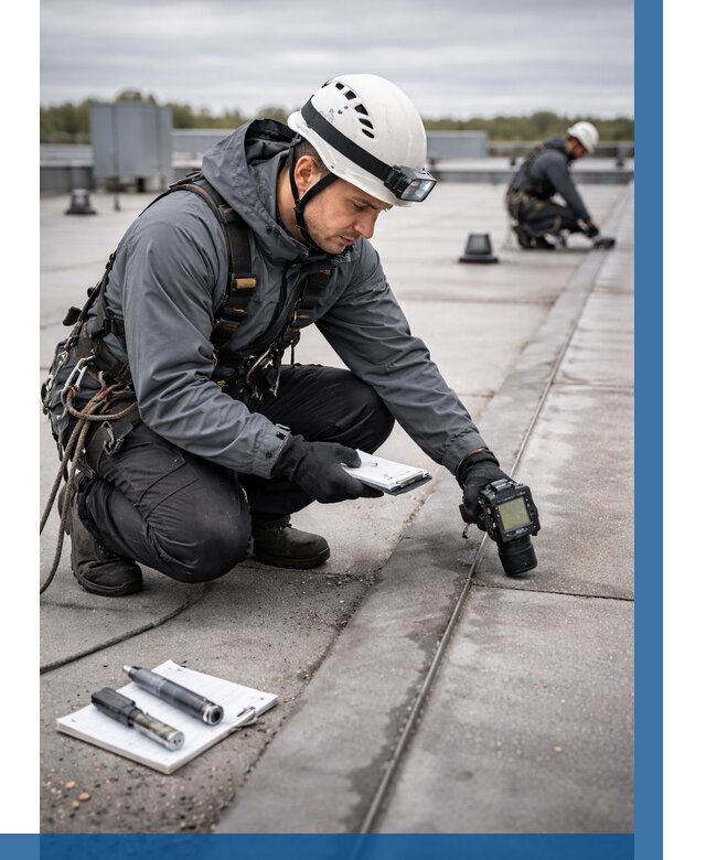 Обследование кровли на протечки в Кимовске от 4639 р. | ВЫСОТНИК-Кмв