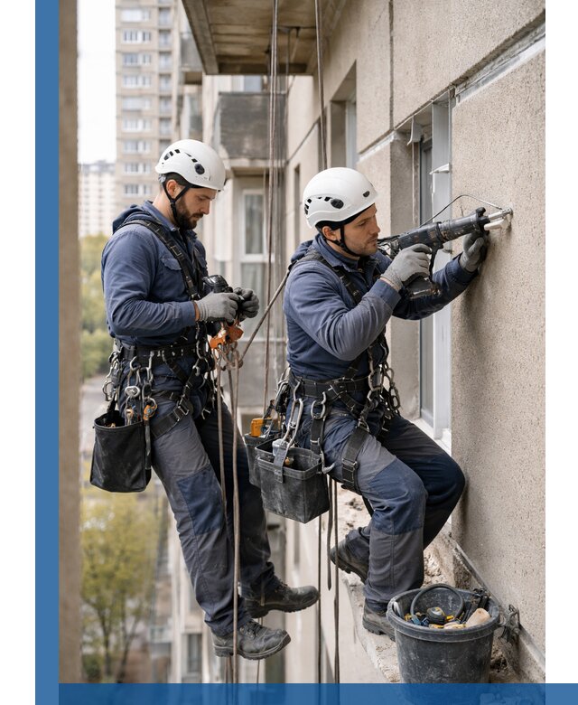 Промышленные альпинисты высотные работы и монтаж в Кимовске